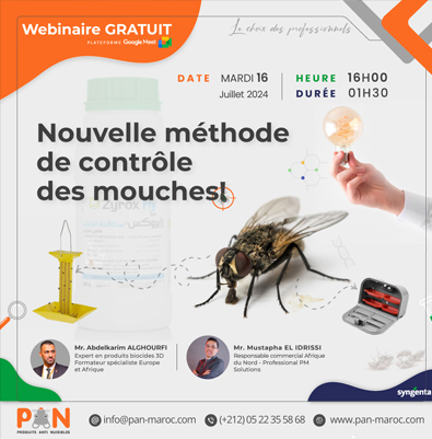 Nouvelle méthode de contrôle des mouches - Webinaire PAN Maroc