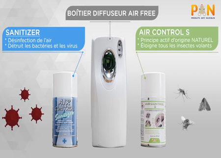 Aérosols AIR CONTROL S - SANITIZER (Désinsectisation - Désinfection)